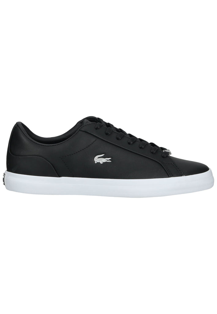Lacoste Sneaker Leder/Textil Schwarz/Silber