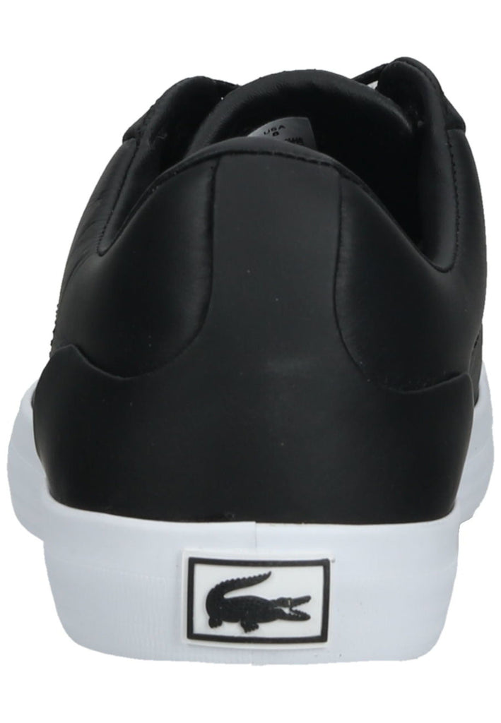 Lacoste Sneaker Leder/Textil Schwarz/Silber