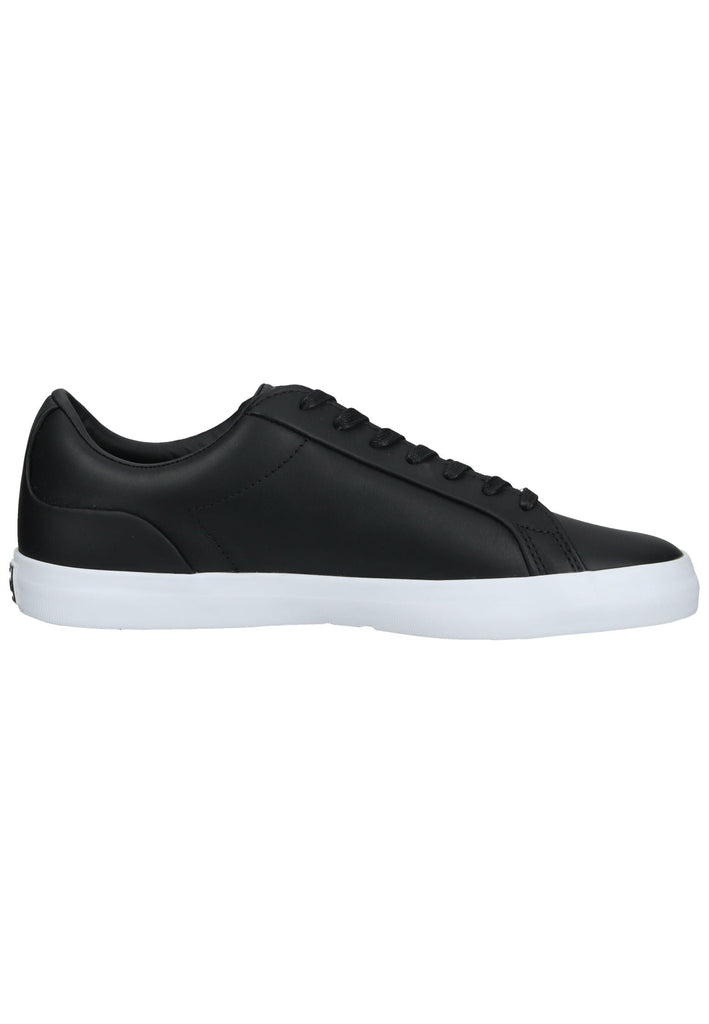 Lacoste Sneaker Leder/Textil Schwarz/Silber