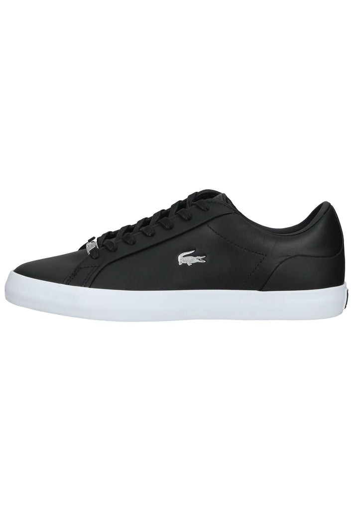 Lacoste Sneaker Leder/Textil Schwarz/Silber