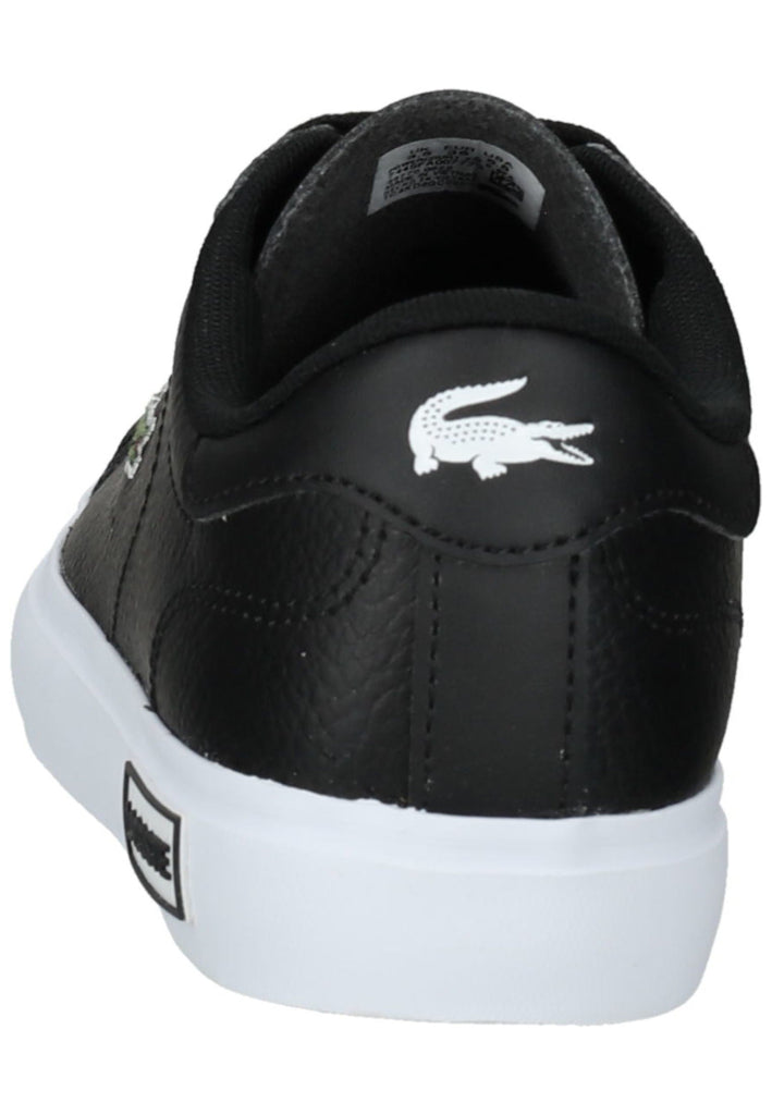 Lacoste Sneaker Leder/Textil Schwarz/Weiß
