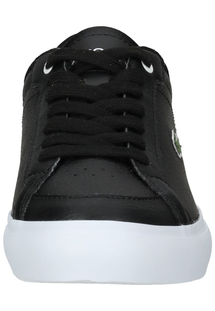 Lacoste Sneaker Leder/Textil Schwarz/Weiß
