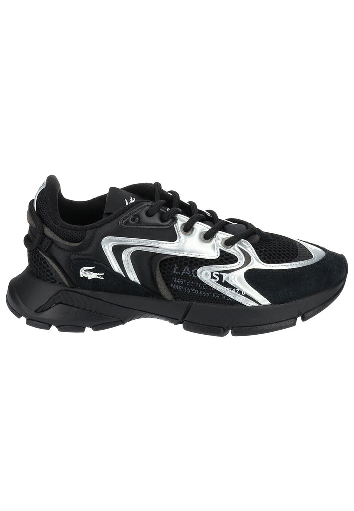 Lacoste Sneaker Leder/Textil Schwarz/Weiß