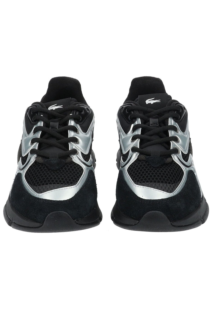 Lacoste Sneaker Leder/Textil Schwarz/Weiß