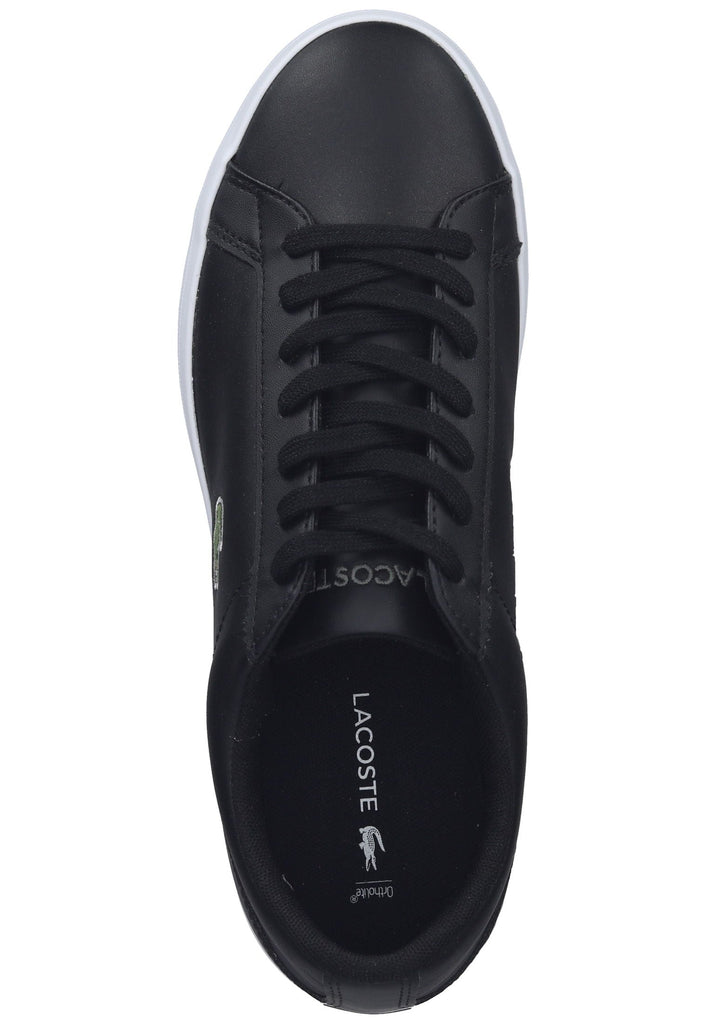 Lacoste Sneaker Leder/Textil Schwarz/Weiß