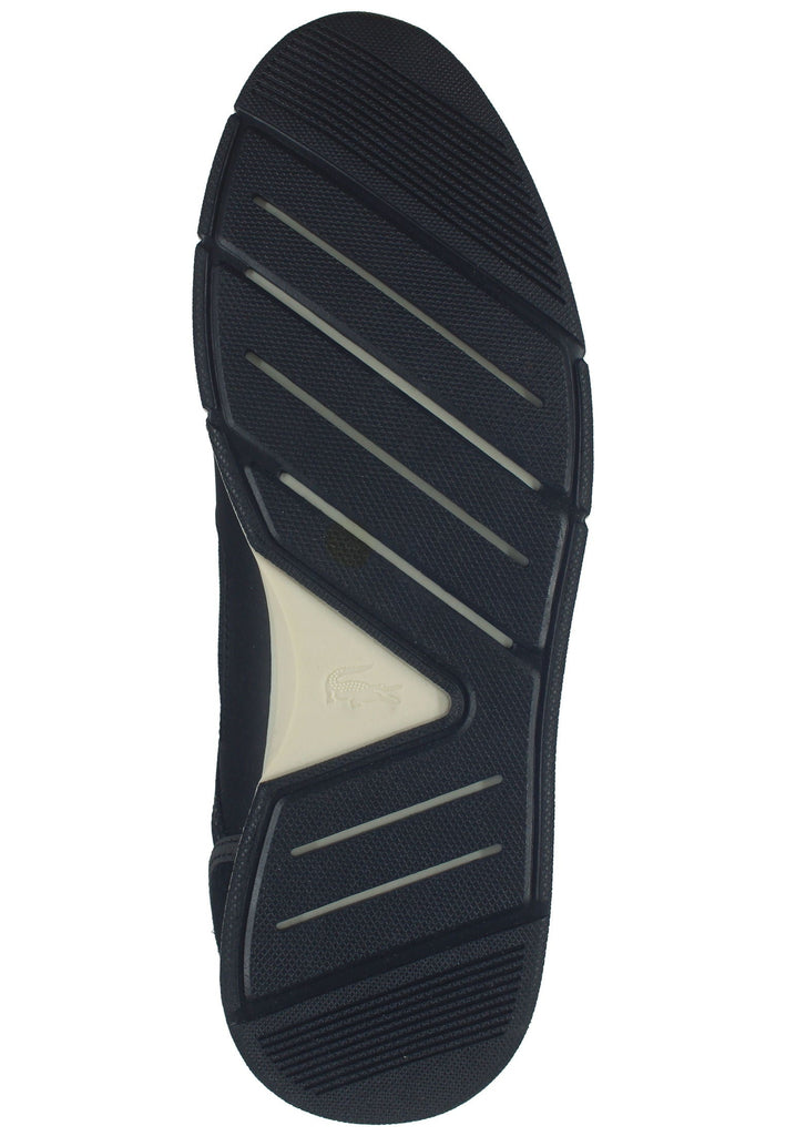 Lacoste Sneaker Leder/Textil Schwarz/Weiß