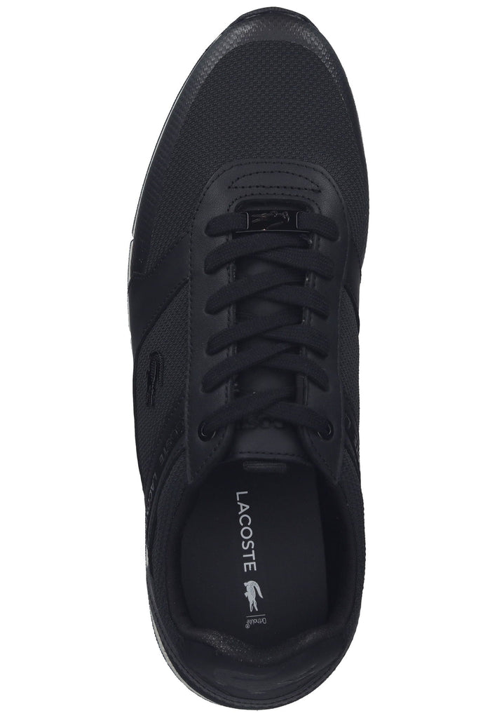 Lacoste Sneaker Leder/Textil Schwarz/Weiß