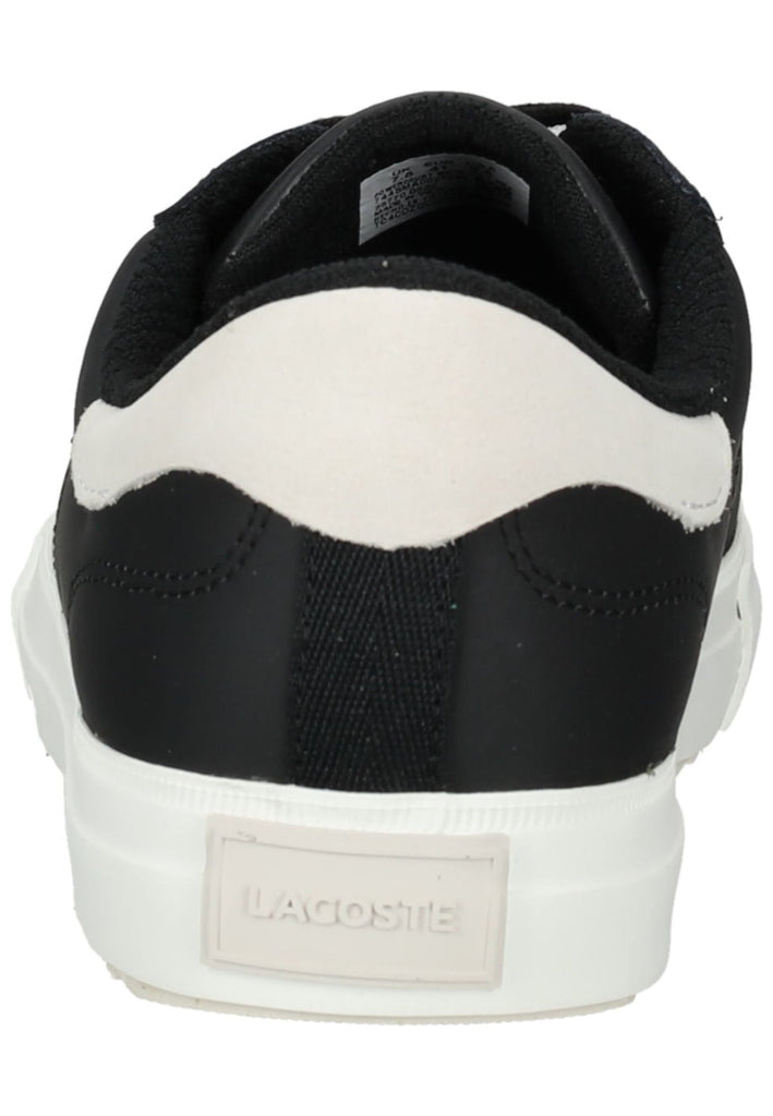 Lacoste Sneaker Leder/Textil Schwarz/Weiß
