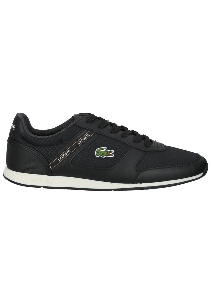 Lacoste Sneaker Leder/Textil Schwarz/Weiß