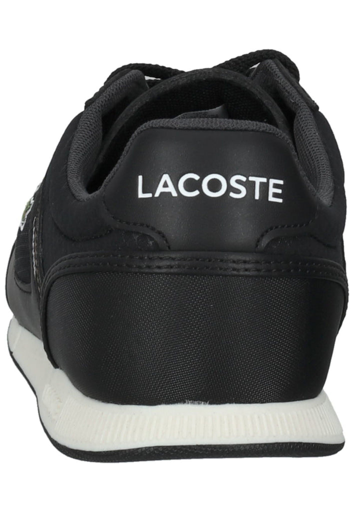 Lacoste Sneaker Leder/Textil Schwarz/Weiß