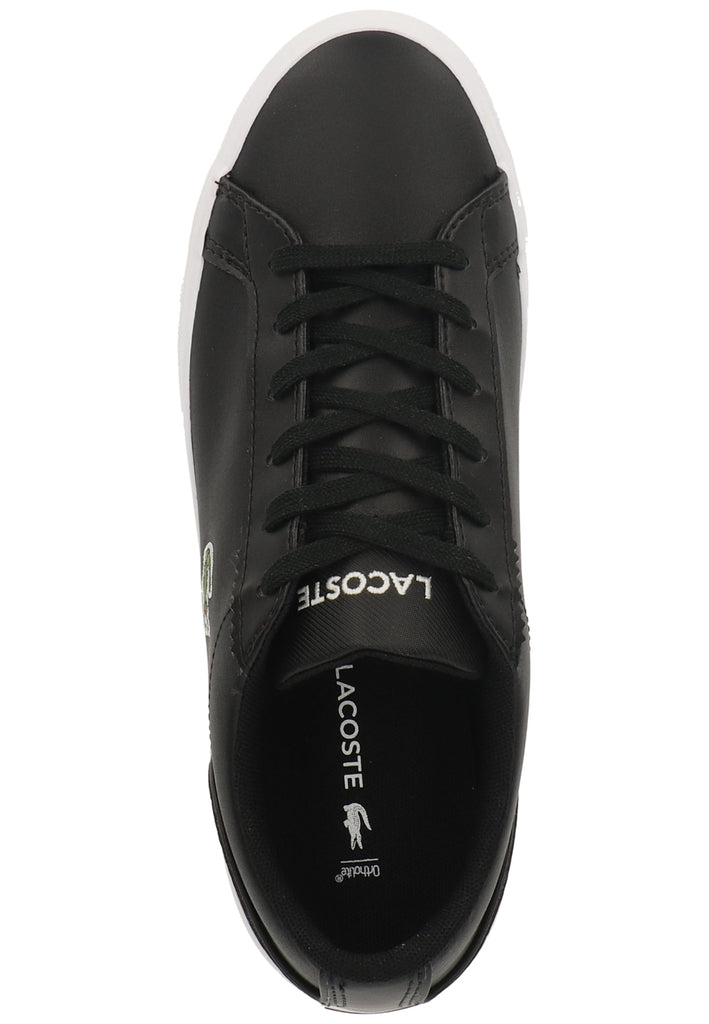 Lacoste Sneaker Leder/Textil Schwarz/Weiß