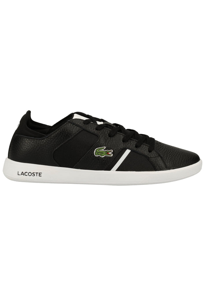 Lacoste Sneaker Leder/Textil Schwarz/Weiß