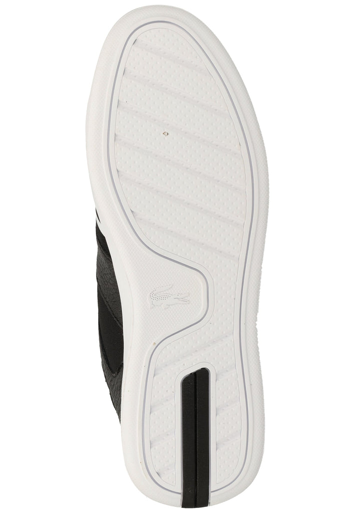 Lacoste Sneaker Leder/Textil Schwarz/Weiß