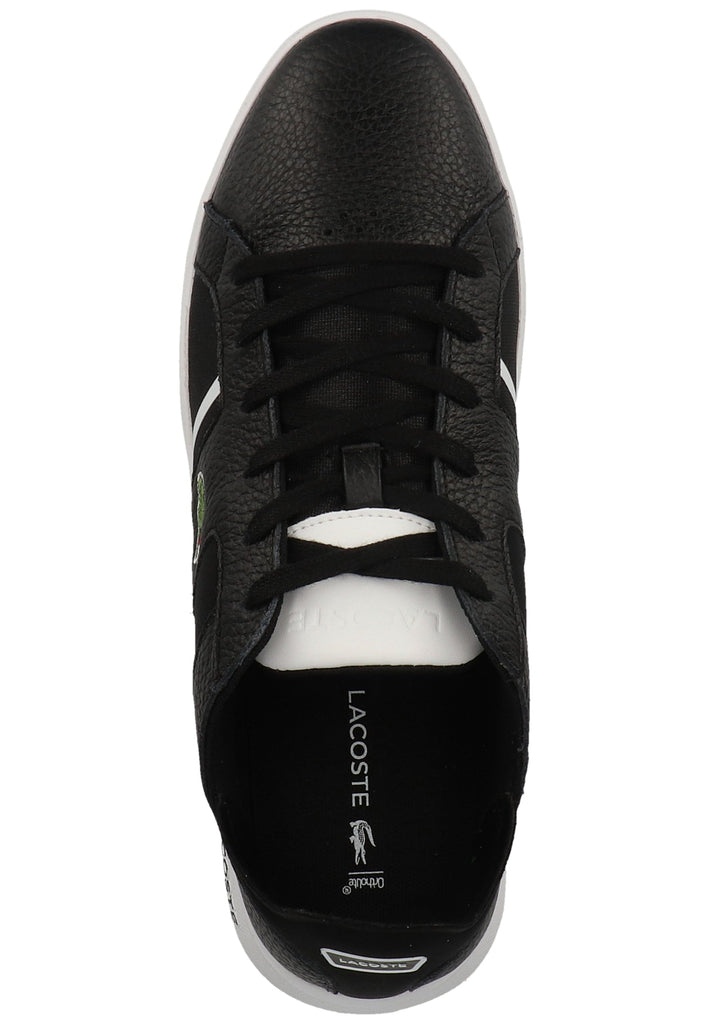 Lacoste Sneaker Leder/Textil Schwarz/Weiß