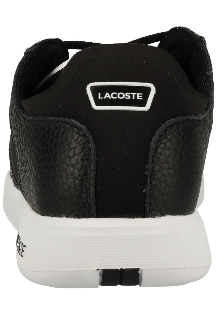 Lacoste Sneaker Leder/Textil Schwarz/Weiß
