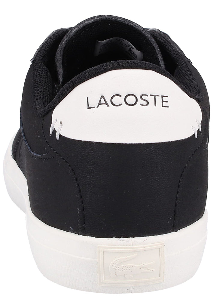 Lacoste Sneaker Leder/Textil Schwarz/Weiß