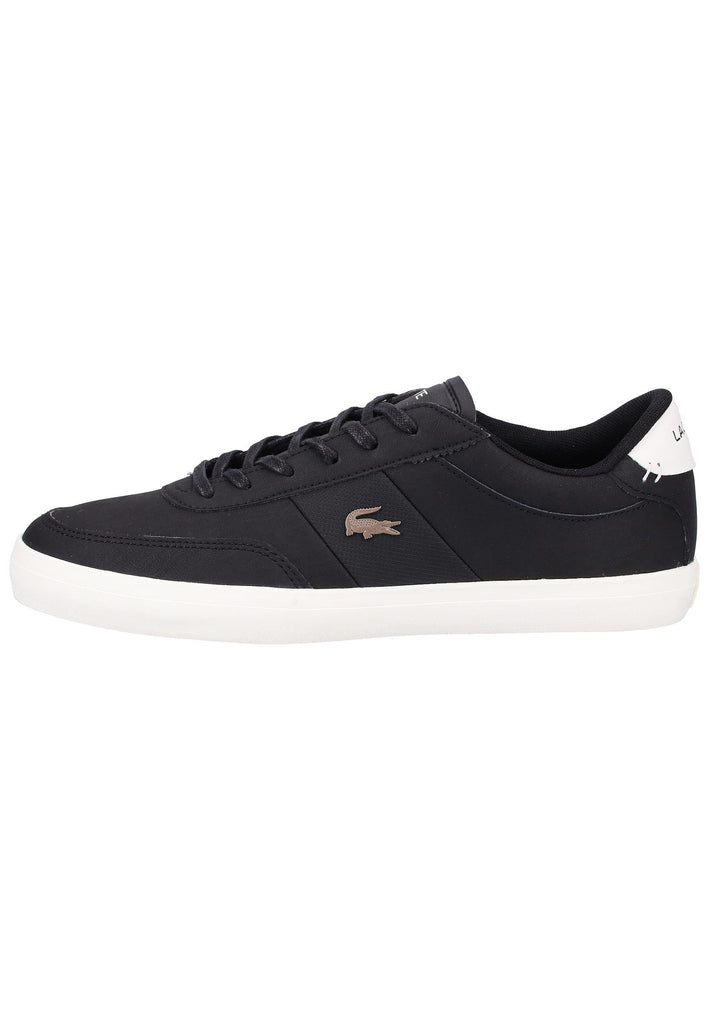 Lacoste Sneaker Leder/Textil Schwarz/Weiß