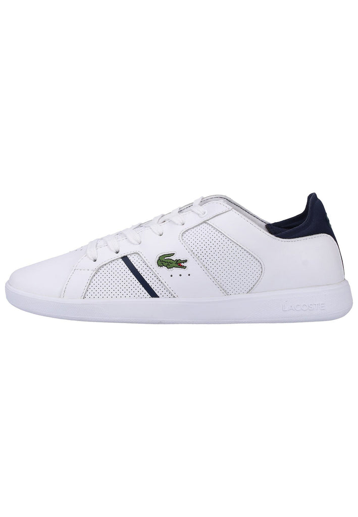 Lacoste Sneaker Leder/Textil Weiß/Blau