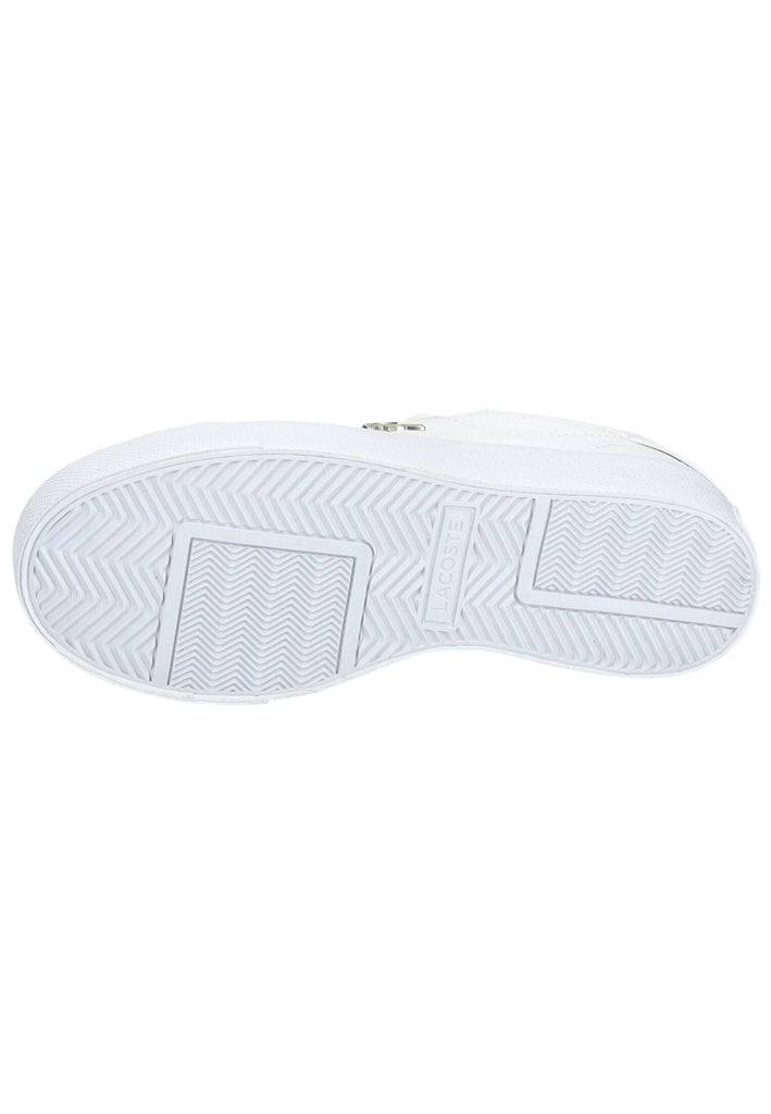 Lacoste Sneaker Leder/Textil Weiß/Gold