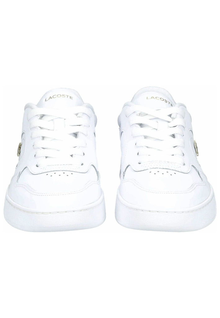 Lacoste Sneaker Leder/Textil Weiß/Gold