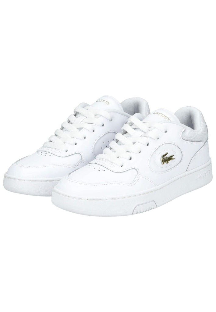 Lacoste Sneaker Leder/Textil Weiß/Gold