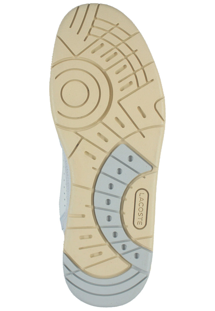 Lacoste Sneaker Leder/Textil Weiß/Grau