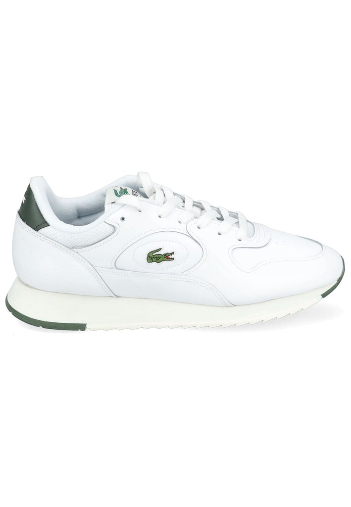 Lacoste Sneaker Leder/Textil Weiß/Grün