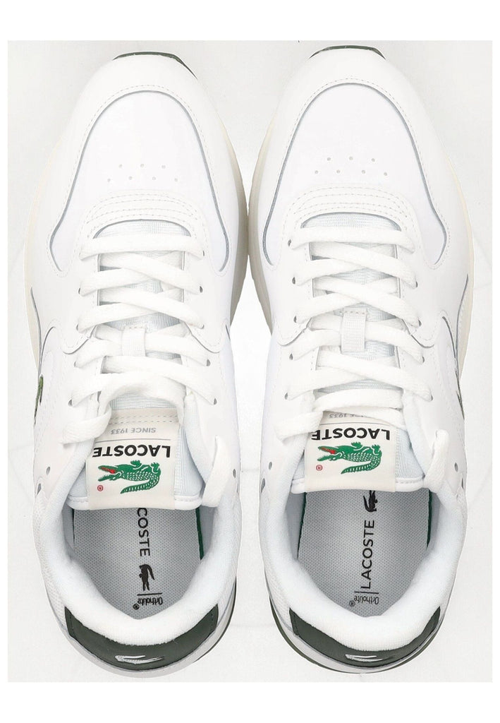 Lacoste Sneaker Leder/Textil Weiß/Grün