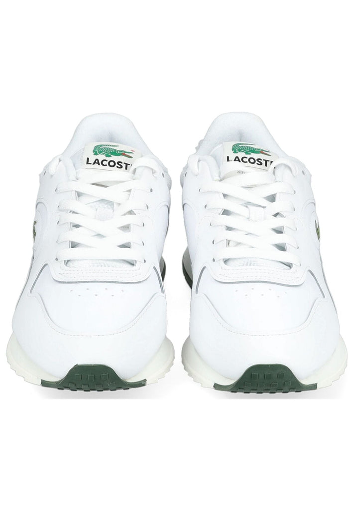Lacoste Sneaker Leder/Textil Weiß/Grün