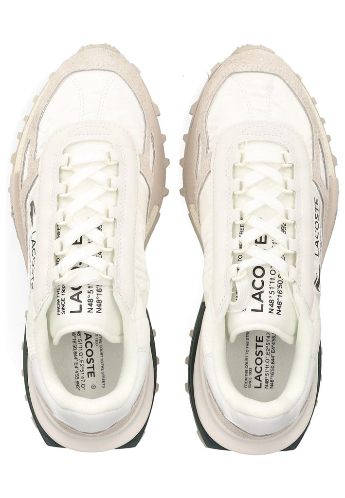Lacoste Sneaker Leder/Textil Weiß/Grün
