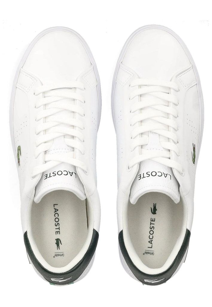 Lacoste Sneaker Leder/Textil Weiß/Grün