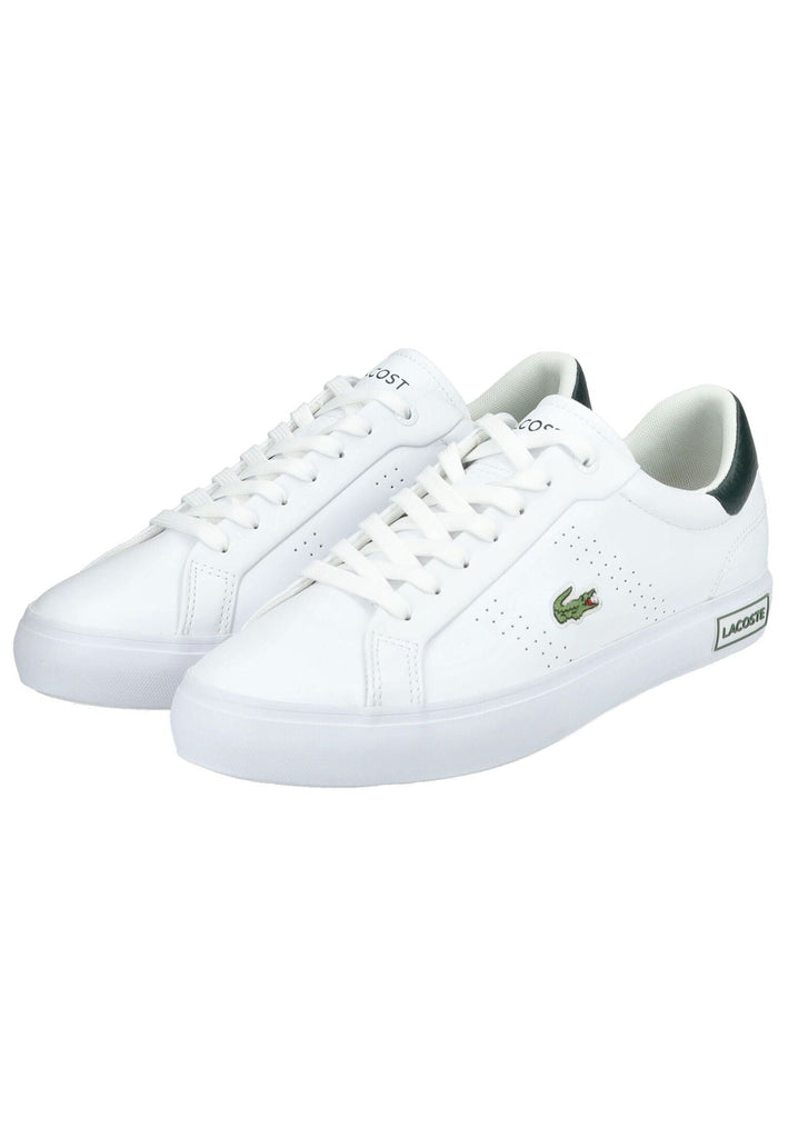 Lacoste Sneaker Leder/Textil Weiß/Grün
