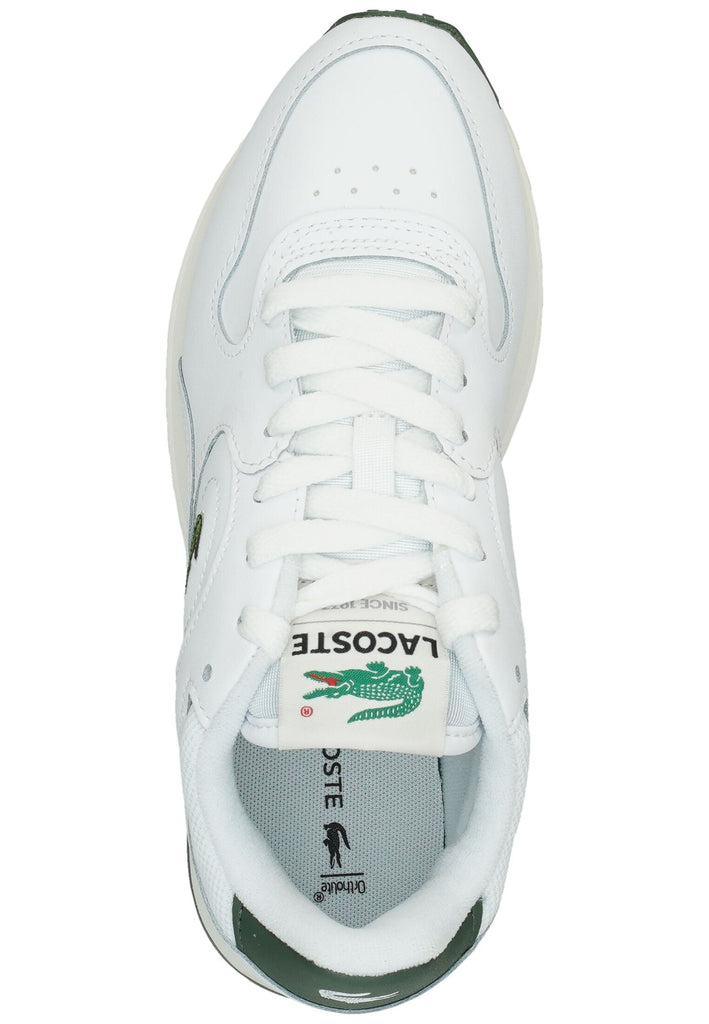 Lacoste Sneaker Leder/Textil Weiß/Grün