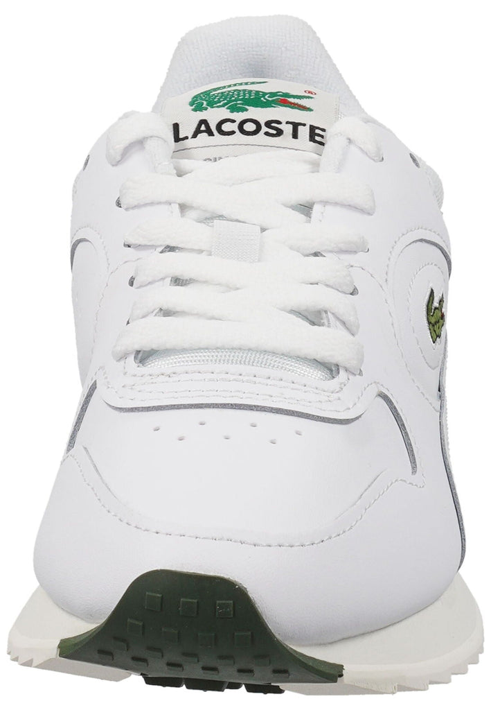 Lacoste Sneaker Leder/Textil Weiß/Grün