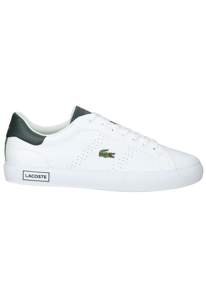 Lacoste Sneaker Leder/Textil Weiß/Grün