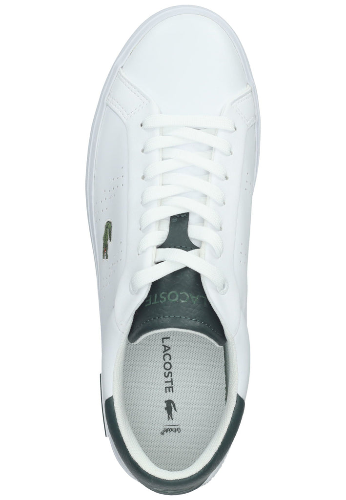 Lacoste Sneaker Leder/Textil Weiß/Grün