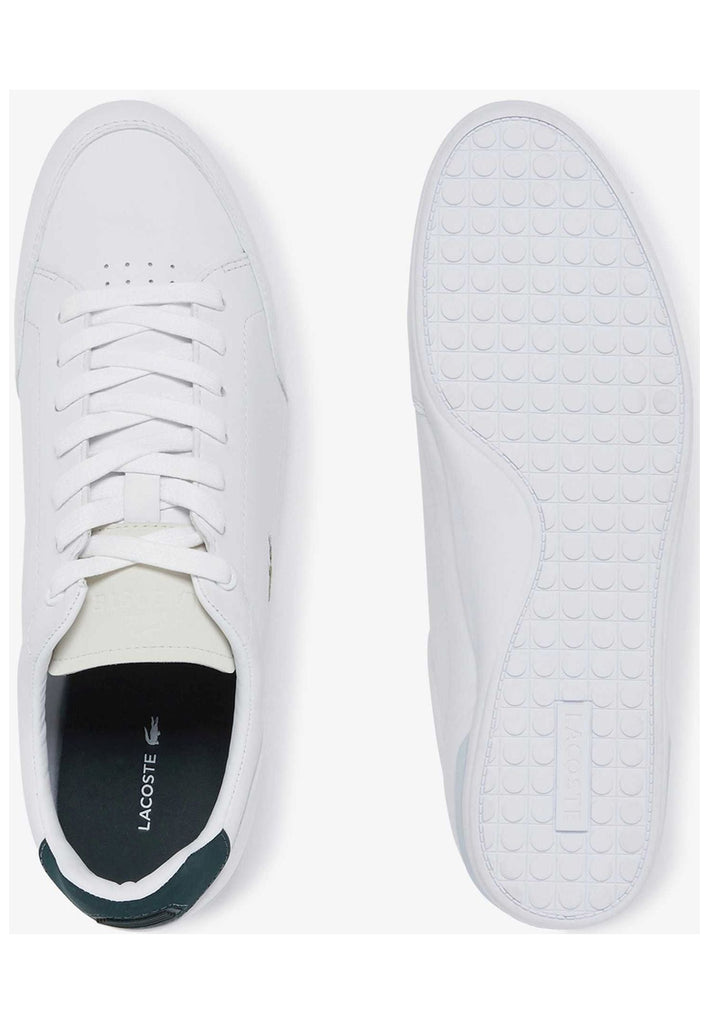 Lacoste Sneaker Leder/Textil Weiß/Grün
