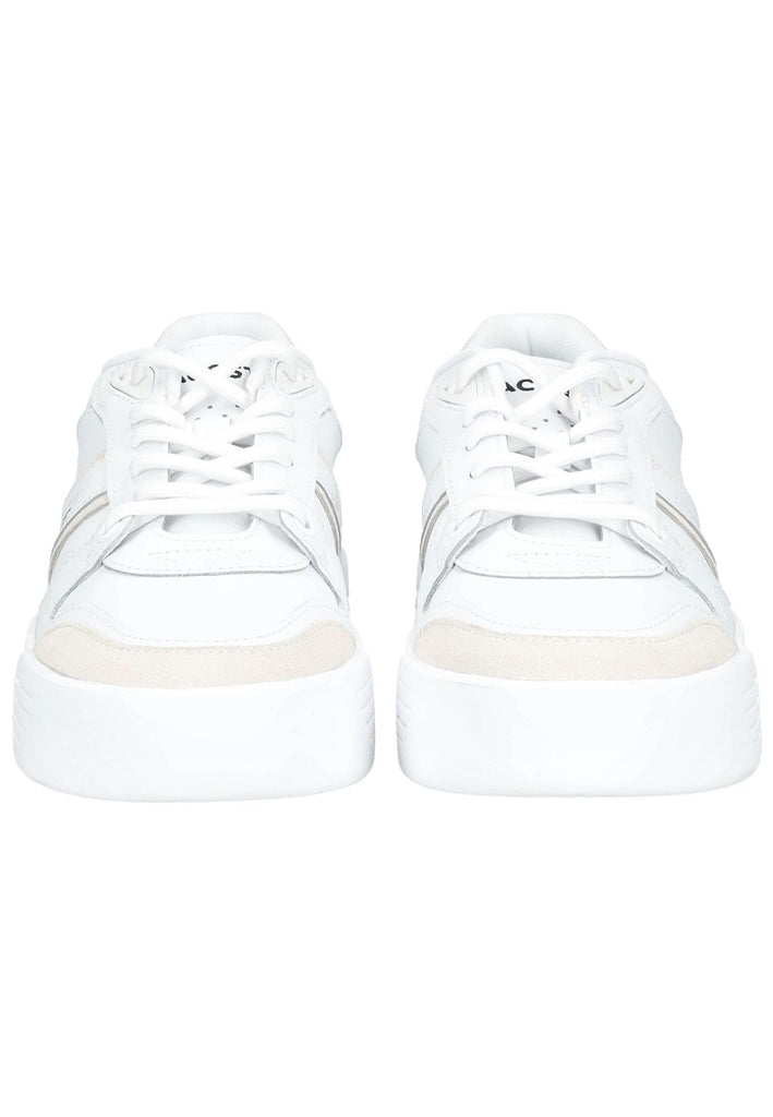 Lacoste Sneaker Leder/Textil Weiß Kombi