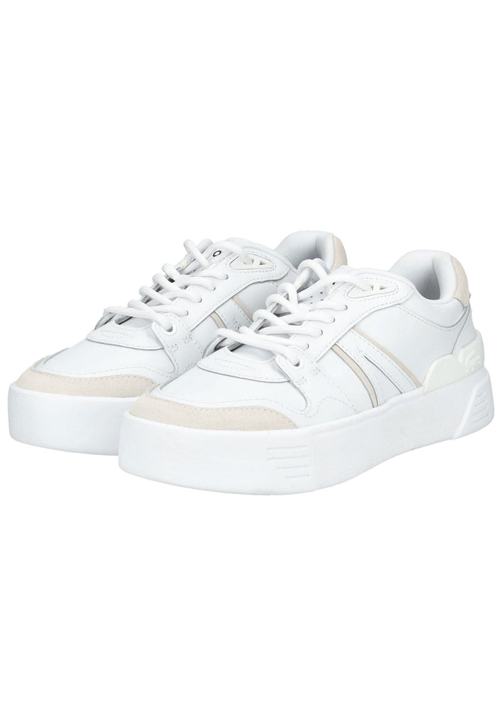 Lacoste Sneaker Leder/Textil Weiß Kombi