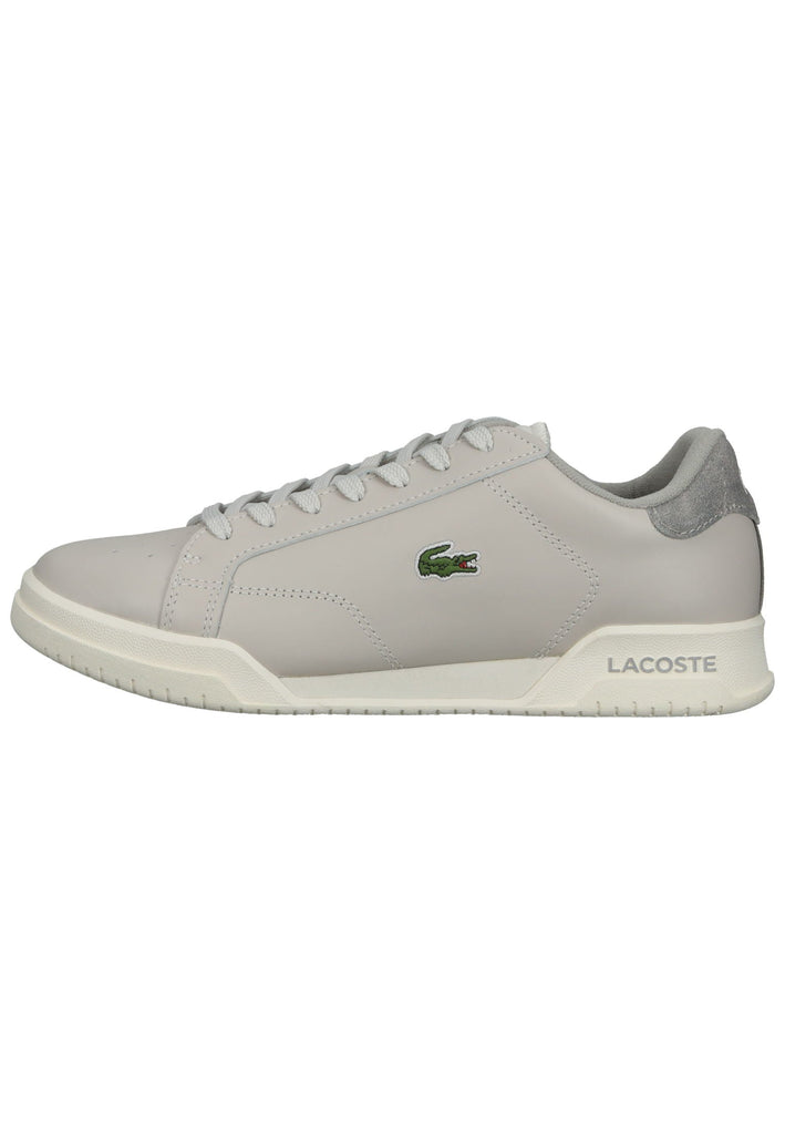 Lacoste Sneaker Leder/Textil Weiß Kombi