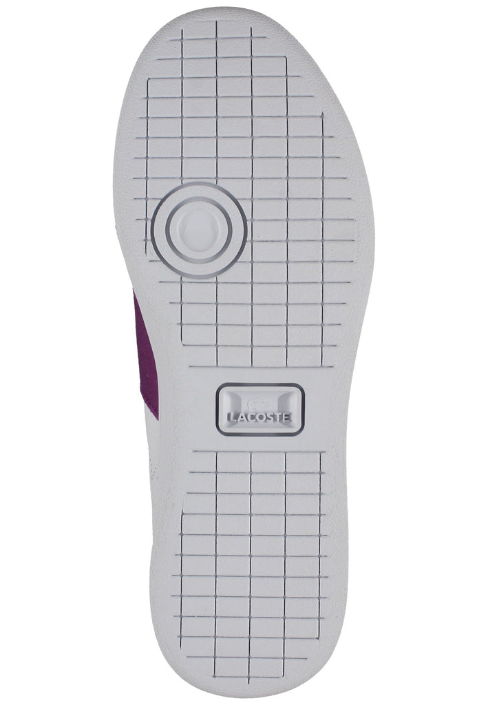 Lacoste Sneaker Leder/Textil Weiß/Lila