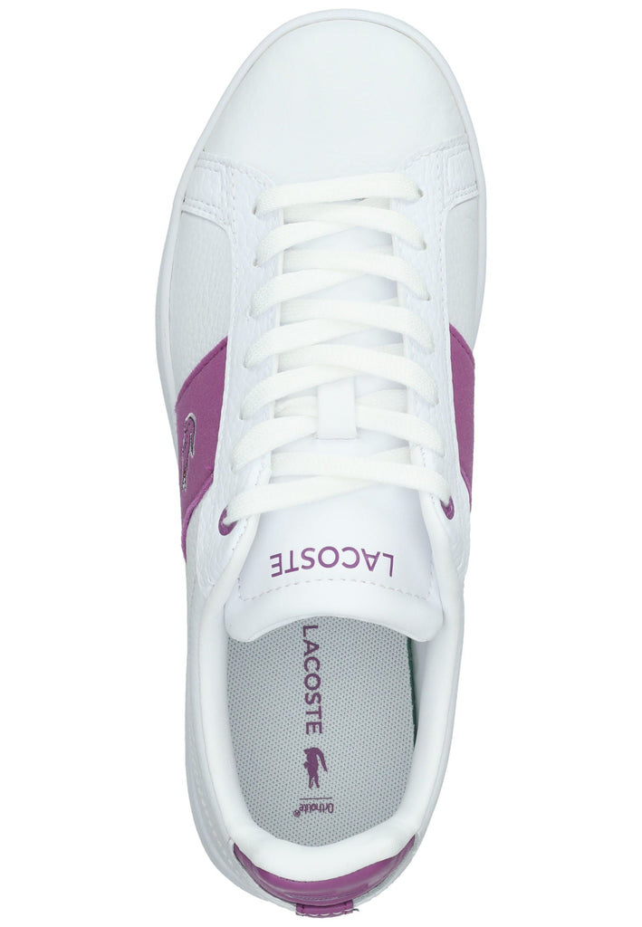 Lacoste Sneaker Leder/Textil Weiß/Lila
