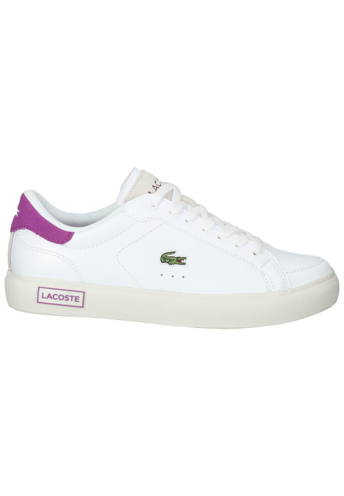 Lacoste Sneaker Leder/Textil Weiß/Lila