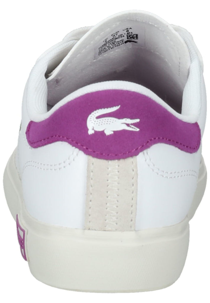 Lacoste Sneaker Leder/Textil Weiß/Lila