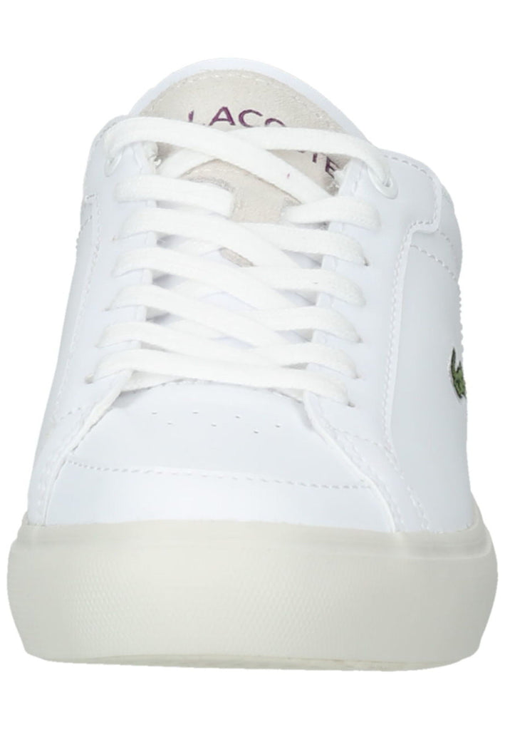 Lacoste Sneaker Leder/Textil Weiß/Lila