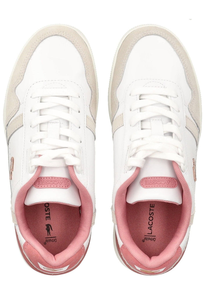 Lacoste Sneaker Leder/Textil Weiß/Pink