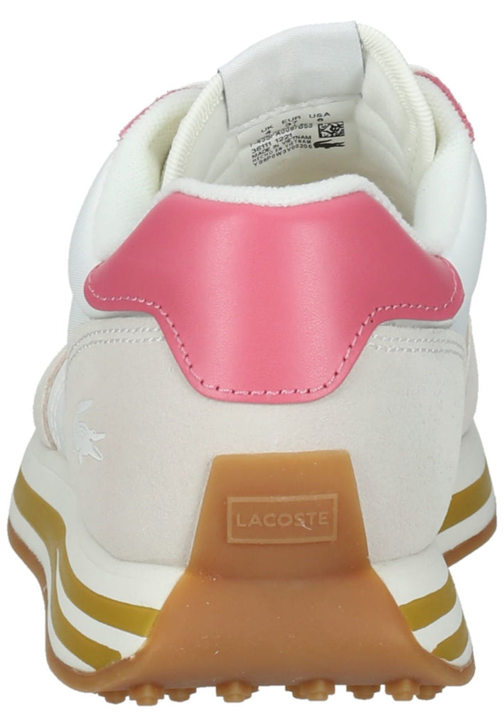 Lacoste Sneaker Leder/Textil Weiß/Pink