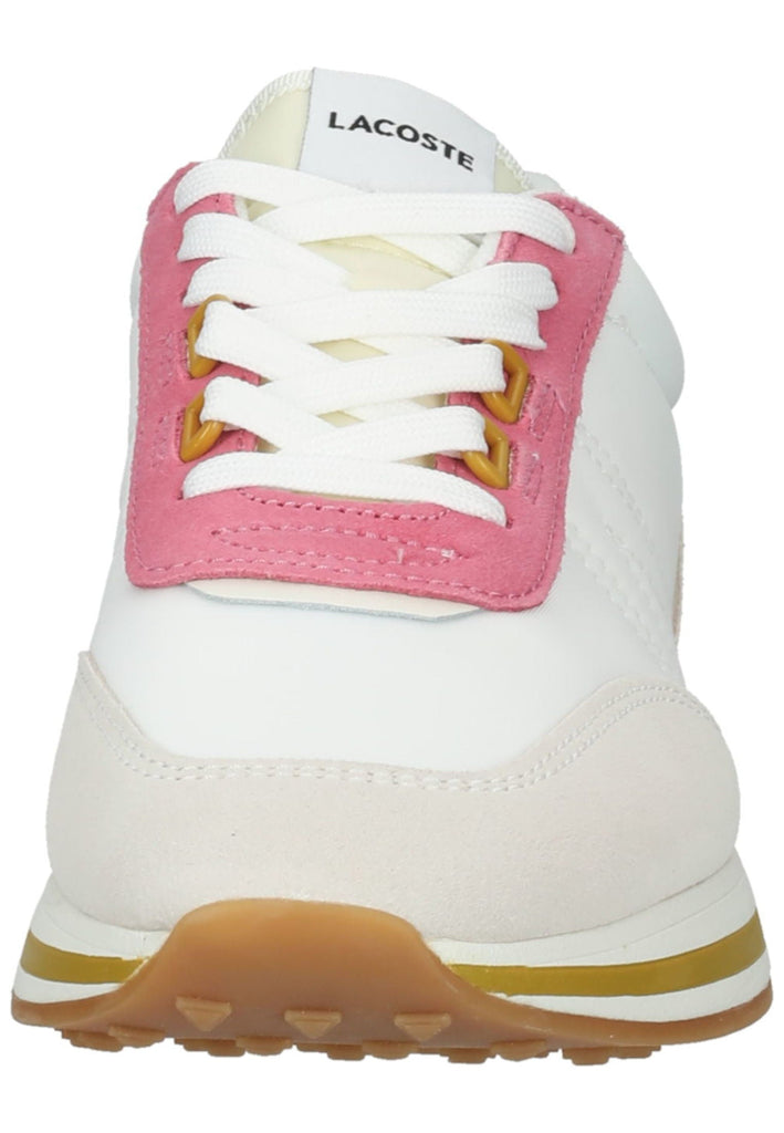 Lacoste Sneaker Leder/Textil Weiß/Pink