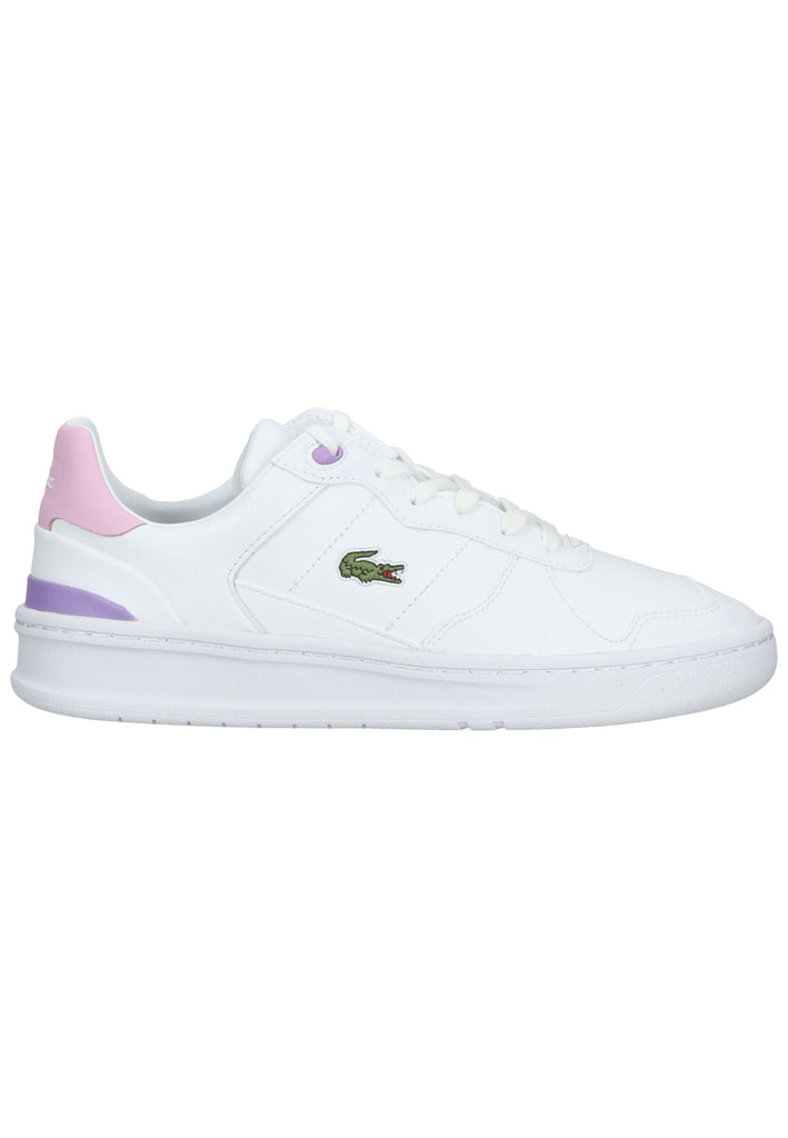Lacoste Sneaker Leder/Textil Weiß/Rosa