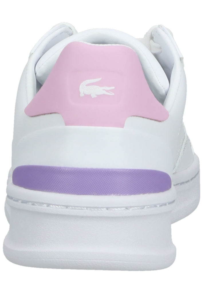 Lacoste Sneaker Leder/Textil Weiß/Rosa
